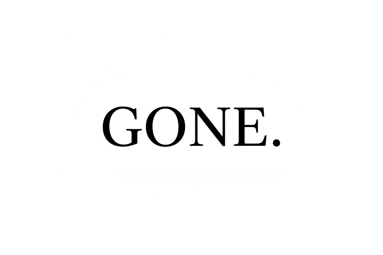 GONE. Logo schwarz